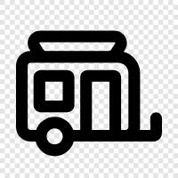 Campervan, Camping, Van, Campingvan icon svg