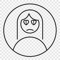 Sad, Grieving, Heartache, Sorrow icon svg