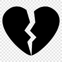 Sad, Heartache, Loss, Broken icon svg