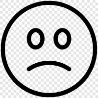 sad, sad face emoji, sad faces, sad face pictures icon svg