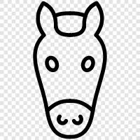 Saddle, Bronco, Harness, Pony icon svg