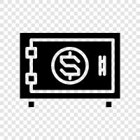 safe assets, safe investment, safe haven, safe withdrawal icon svg