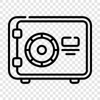 safe, security, storage, management icon svg