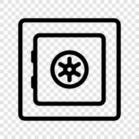 safe, security, lock, key icon svg