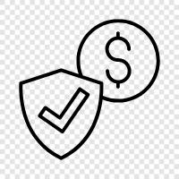 safe money, safe investment, safe investment tips, safe online investment icon svg