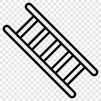 Safety, Rungs, Steps, Ladder safety icon svg