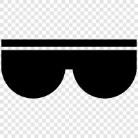 Schutzbrille, Sicherheitsbrille, Sonnenbrille, Sonnenschutz symbol