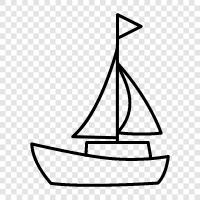 sailboat, sailing, boat, marine icon svg