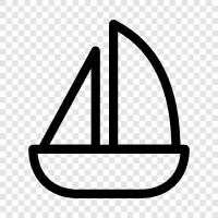 sailing, cruising, sailboat icon svg