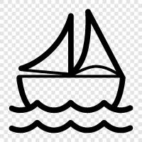 sailing, yacht, sailing yacht, cruising icon svg