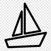 sailing, cruising, yacht, sailboat icon svg