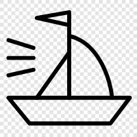 sailing, cruising, yacht, boat icon svg