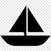 sailing, cruising, boating, sailingboat icon svg