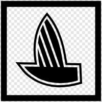 Segeln, Cruiser, Luxus, Schiff symbol