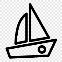 sailing, sailing vessel, yacht, cruising icon svg