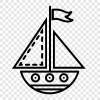 sailing, cruising, boating, sailing yacht icon svg