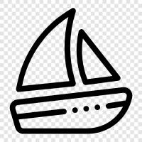 sailing, cruising, boat, boating icon svg