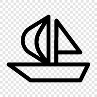 sailing, cruising, sailing vessel, boat icon svg