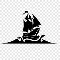 sailing, sailing yacht, cruising, sailing vessel icon svg