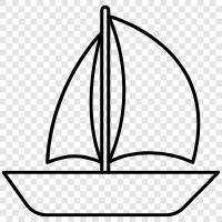 sailing, cruising, yacht, boat icon svg