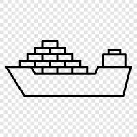 sailing, ocean, cargo, freight icon svg