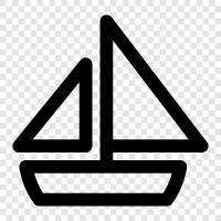 sailing, sailing vessel, yacht, cruising icon svg