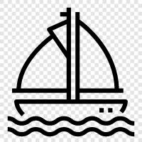 sailing, cruising, sailingboat, boat icon svg