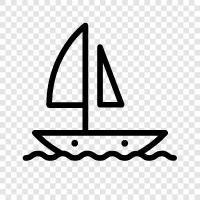 sailing, cruising, sailing vessel, sailing yacht icon svg