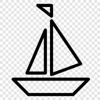 sailing, fishing, cruising, water icon svg