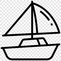 sailing, cruising, sailing vessel, sailing yacht icon svg