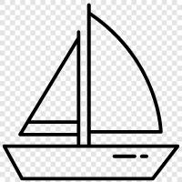 sailing, cruising, boating, boat icon svg