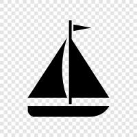 sailing, sailing yacht, sailingboat, windsurfing icon svg