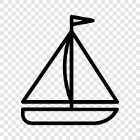 sailing, cruising, sea, boat icon svg