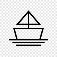 sailing, cruising, boat, sailing vessel icon svg