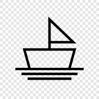 sailing, boating, cruising, fishing icon svg