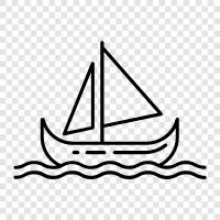 sailing, cruising, boating, ocean icon svg