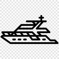 sailing, cruising, luxury, ship icon svg