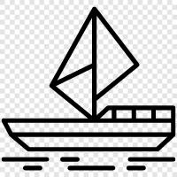 sailing, boat, motorboat, cruising icon svg