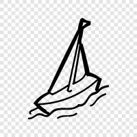 sailing, boat, boating, sailing yacht icon svg