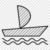 sailing, boat, sailing yacht, cruising icon svg