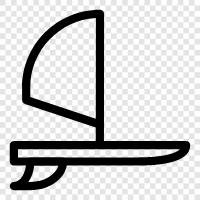 sailing, windsurfing icon svg