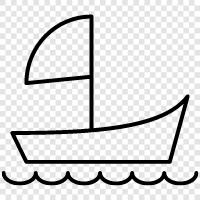 sailing, boating, cruising, day sailing icon svg