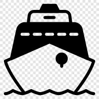 sailing, ocean, cargo, cargo ship icon svg