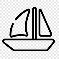 sailing, water, travel, vacation icon svg