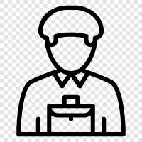 salesperson, sales, business, customer service icon svg