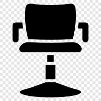 salon chairs, salon furniture, salon sets, salon tables icon svg