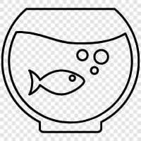 salt, fish, tank, coral icon svg