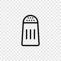 salt, salt shaker, salt mill, Himalayan salt icon svg