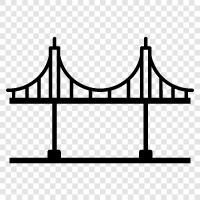 San Francisco, California, Golden Gate icon svg