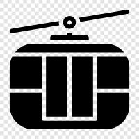 San Francisco, California, USA, cable car icon svg